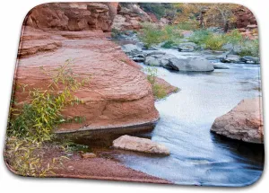 3dRose Bathroom Bath Rug Mat - Arizona, Slide Rock State Park, Oak Creek - US03 JWI0295 - Jamie and Judy Wild Arizona