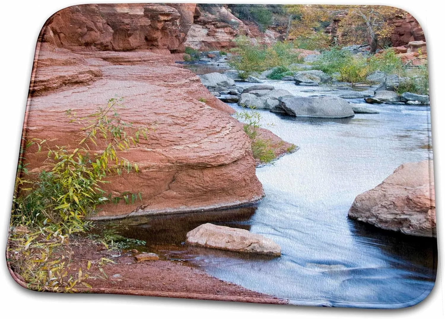3dRose Bathroom Bath Rug Mat - Arizona, Slide Rock State Park, Oak Creek - US03 JWI0295 - Jamie and Judy Wild Arizona