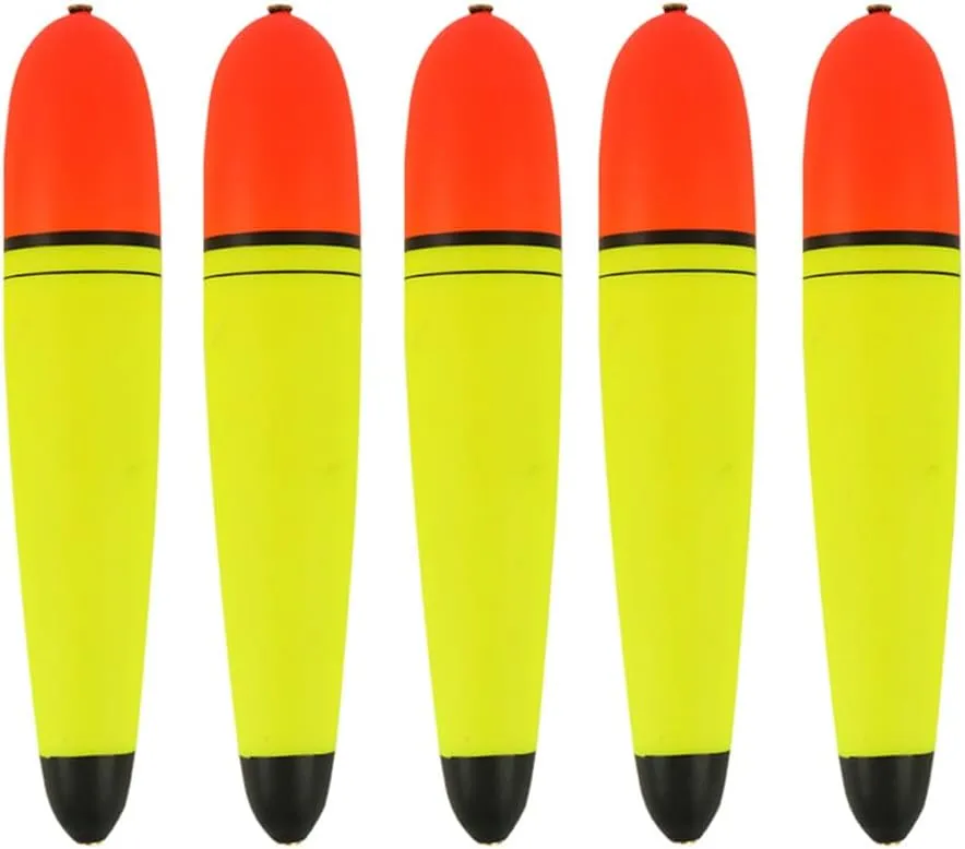 5PCS Slip Bobbers Floats EVA-Slider-Bobbers Slip Corks for Sea Fishing Catfish Bobbers Assortment Freshwater 0.7oz