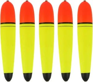 5PCS Slip Bobbers Floats EVA-Slider-Bobbers Slip Corks for Sea Fishing Catfish Bobbers Assortment Freshwater 0.7oz