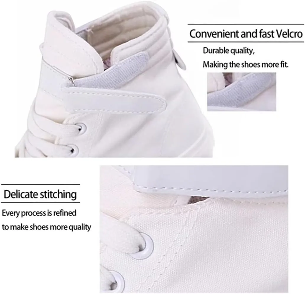 Anime MHA Shoes Unisex Canvas Sneakers High Top Lace ups Bakugou Katsuki Todoroki Shoto Hawks Dabi Shoes