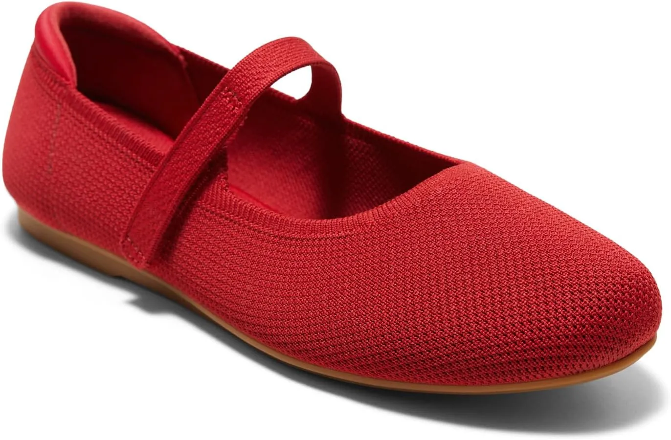 Arromic Ballet Flats for Women Round Toe Mary Jane Shoes Comfortable Dressy Women Flats Adjustable Straps Washable Knit Slip On Shoes