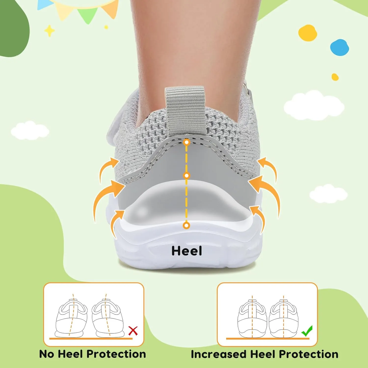 BARERUN Toddler Shoes Boys Girls Barefoot Shoes Kids Breathable Sneakers School Tennis Shoes Slip on Running Shoes Infant Toddler Walking Shoes