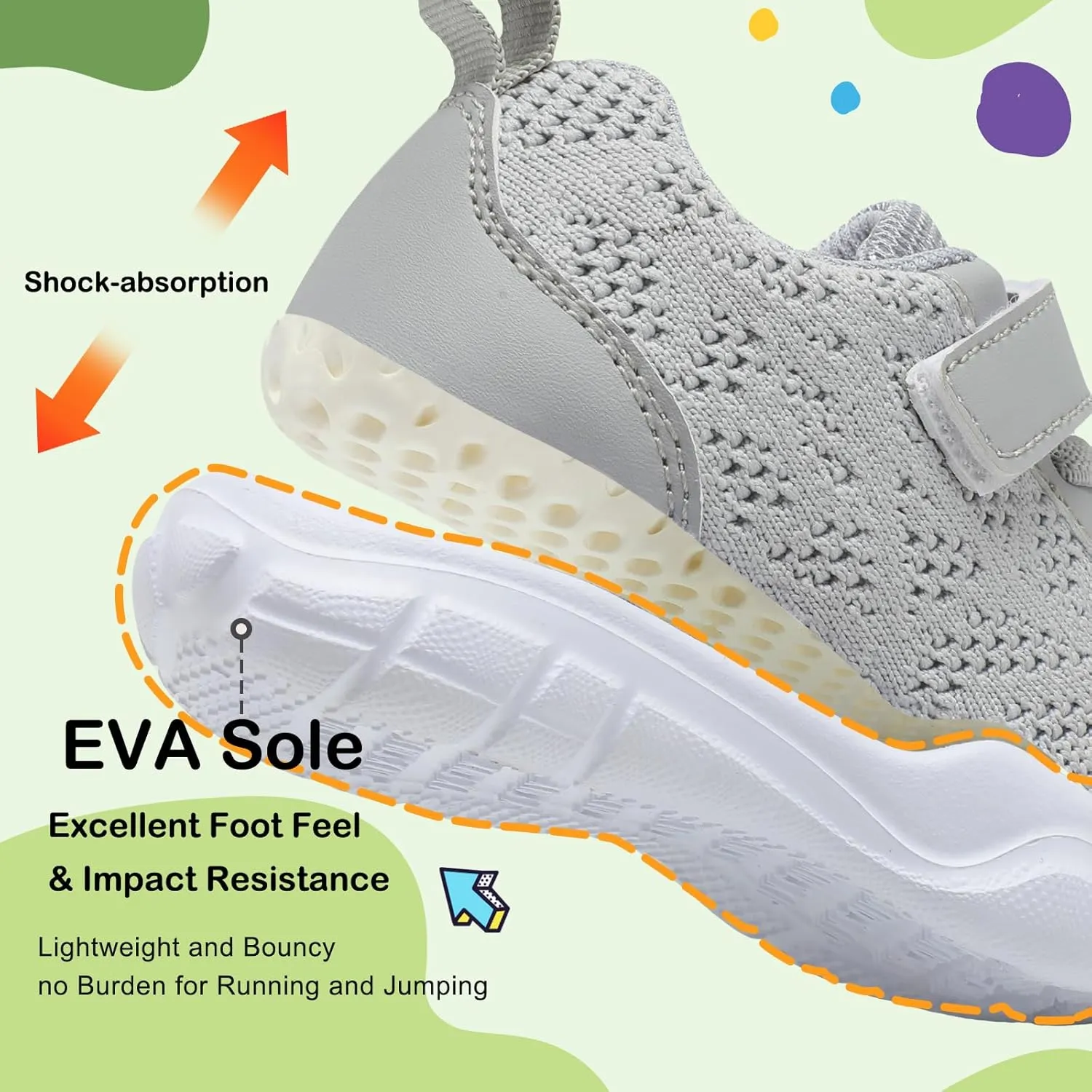 BARERUN Toddler Shoes Boys Girls Barefoot Shoes Kids Breathable Sneakers School Tennis Shoes Slip on Running Shoes Infant Toddler Walking Shoes