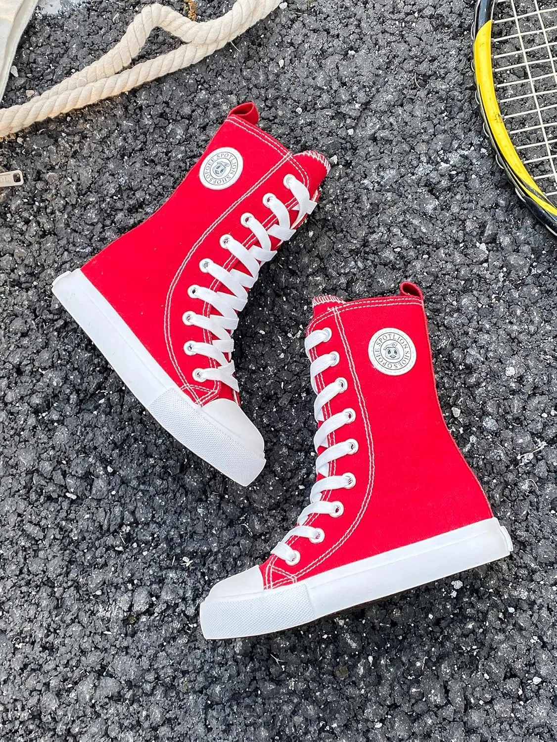 Boys and Girls High Top Children's Canvas Shoes Fashion Street Dance White Campus Shoes Outdoor Leisure Sneakers Shoes