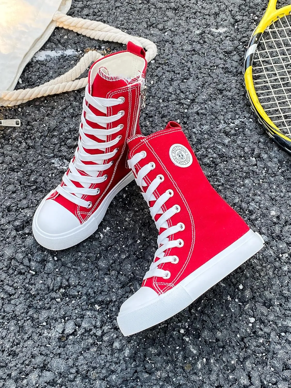 Boys and Girls High Top Children's Canvas Shoes Fashion Street Dance White Campus Shoes Outdoor Leisure Sneakers Shoes