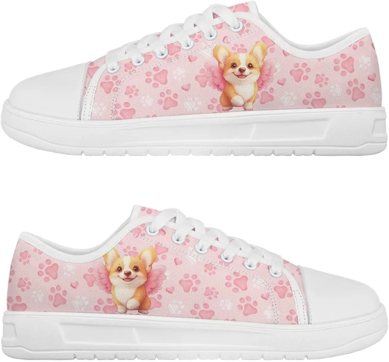 Canvas Shoes for Women Low Top Sneakers Girls Fashion Shoes Classic Comfortable Tennis Lace up Canvas Sneakers