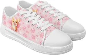 Canvas Shoes for Women Low Top Sneakers Girls Fashion Shoes Classic Comfortable Tennis Lace up Canvas Sneakers