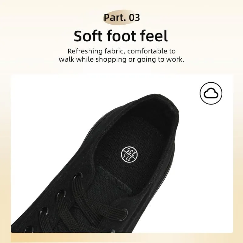 Canvas Shoes for Women Men Low Top Lace Up Sneakers Canvas Fashion Sneakers Classic Casual Walking Shoes Comfortable Breathable