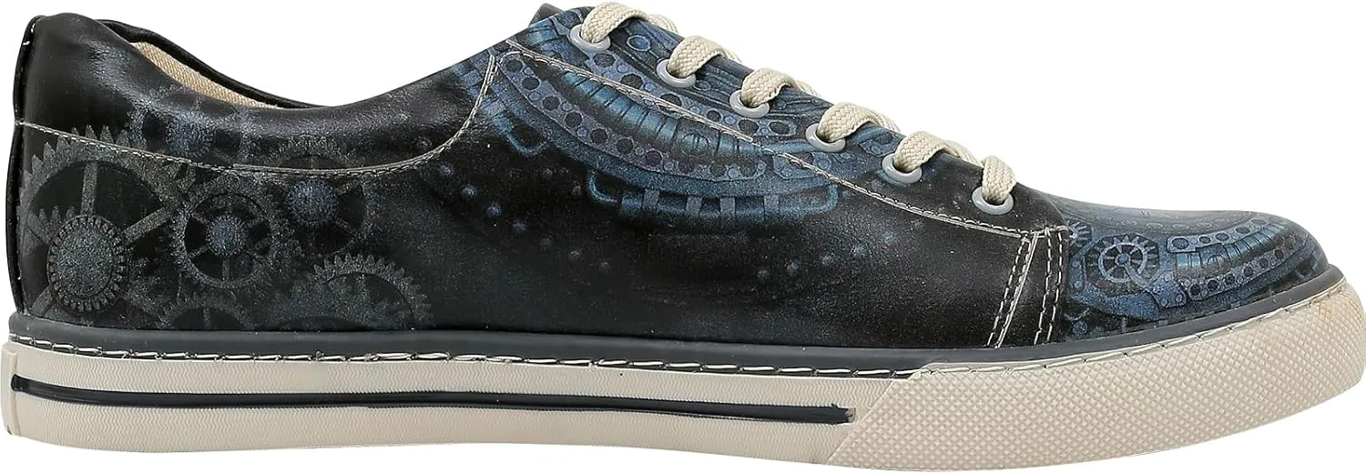 Casual Sneakers for Men - Vegan Leather and Unique Design Walking Sneakers for Men
