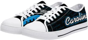 City Custom Low Top Big Logo Canvas Sneakers Shoes Personalized Name Athletic Shoes Fans Gifts for Men Women