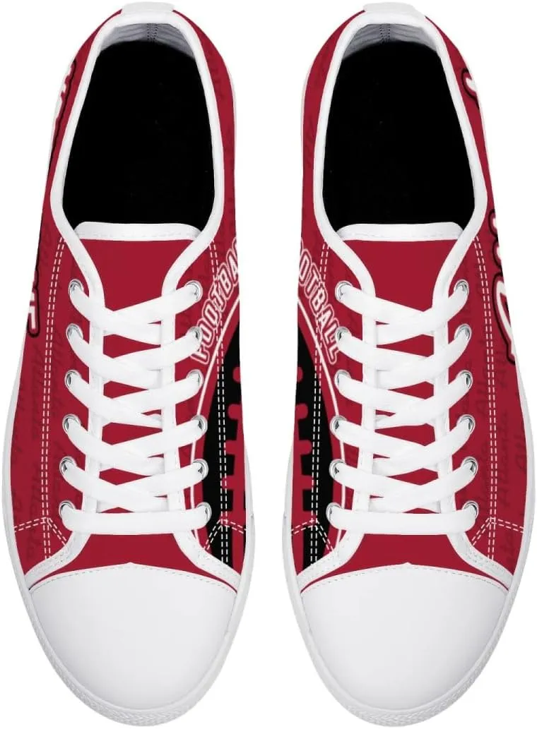 City Custom Low Top Big Logo Canvas Sneakers Shoes Personalized Name Athletic Shoes Fans Gifts for Men Women