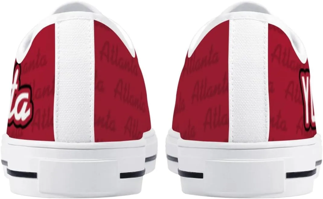 City Custom Low Top Big Logo Canvas Sneakers Shoes Personalized Name Athletic Shoes Fans Gifts for Men Women