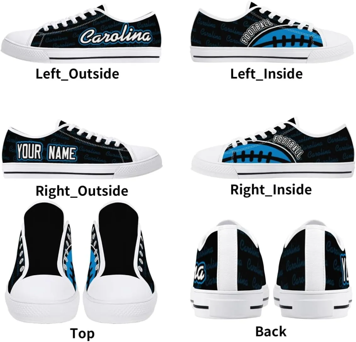 City Custom Low Top Big Logo Canvas Sneakers Shoes Personalized Name Athletic Shoes Fans Gifts for Men Women