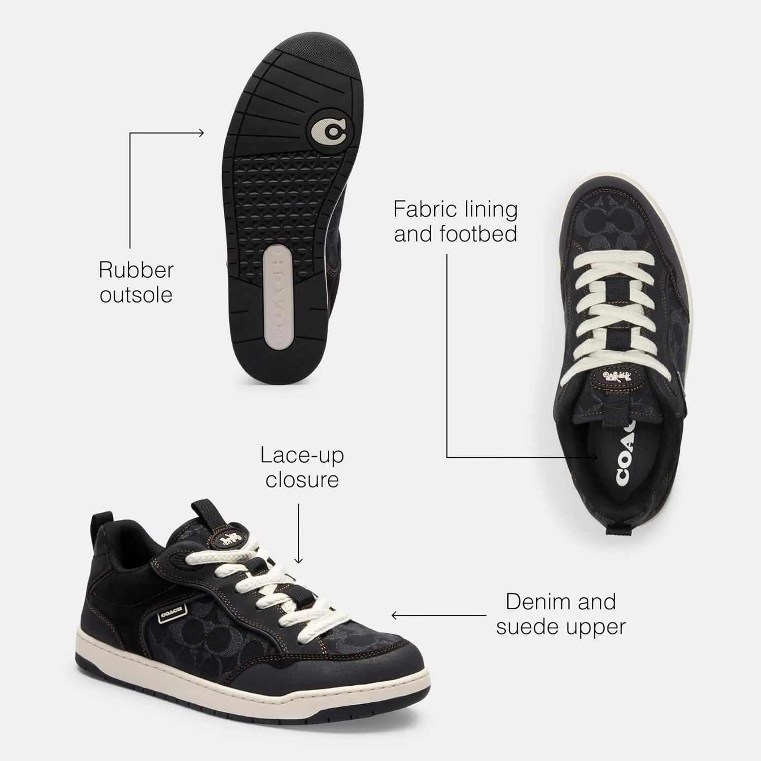 Coach Men's C203 Denim Sneaker