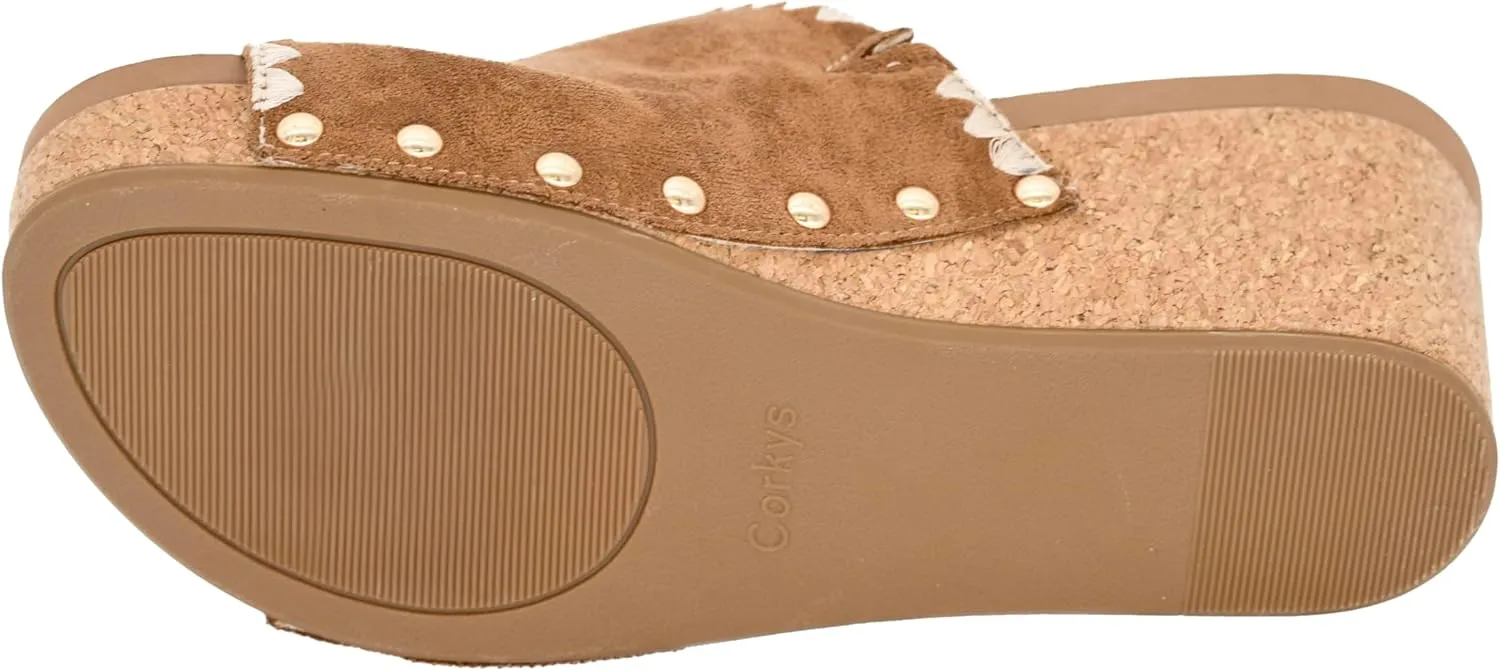 Corkys Footwear Stitch N Slide Womens 2.5 inch Wedge