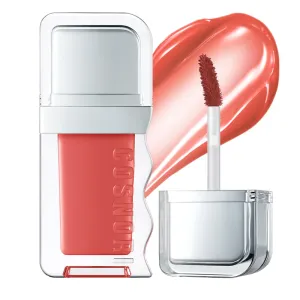 COSNORI Flow Wave Lip Tint - Vegan Glassy Lip Gloss, Lightweight & Long-lasting, Plant-derived Oil Moisturizer, K-Beauty (08 BEBE)