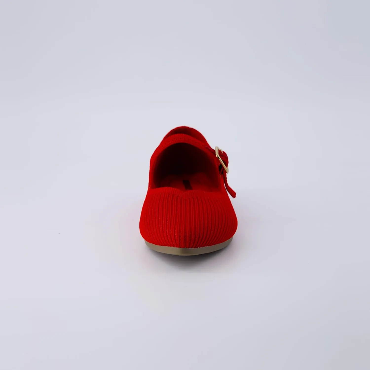 CUSHIONAIRE Women's Sonnet Mary Jane Knit Flat with  Memory Foam, Wide Widths Available