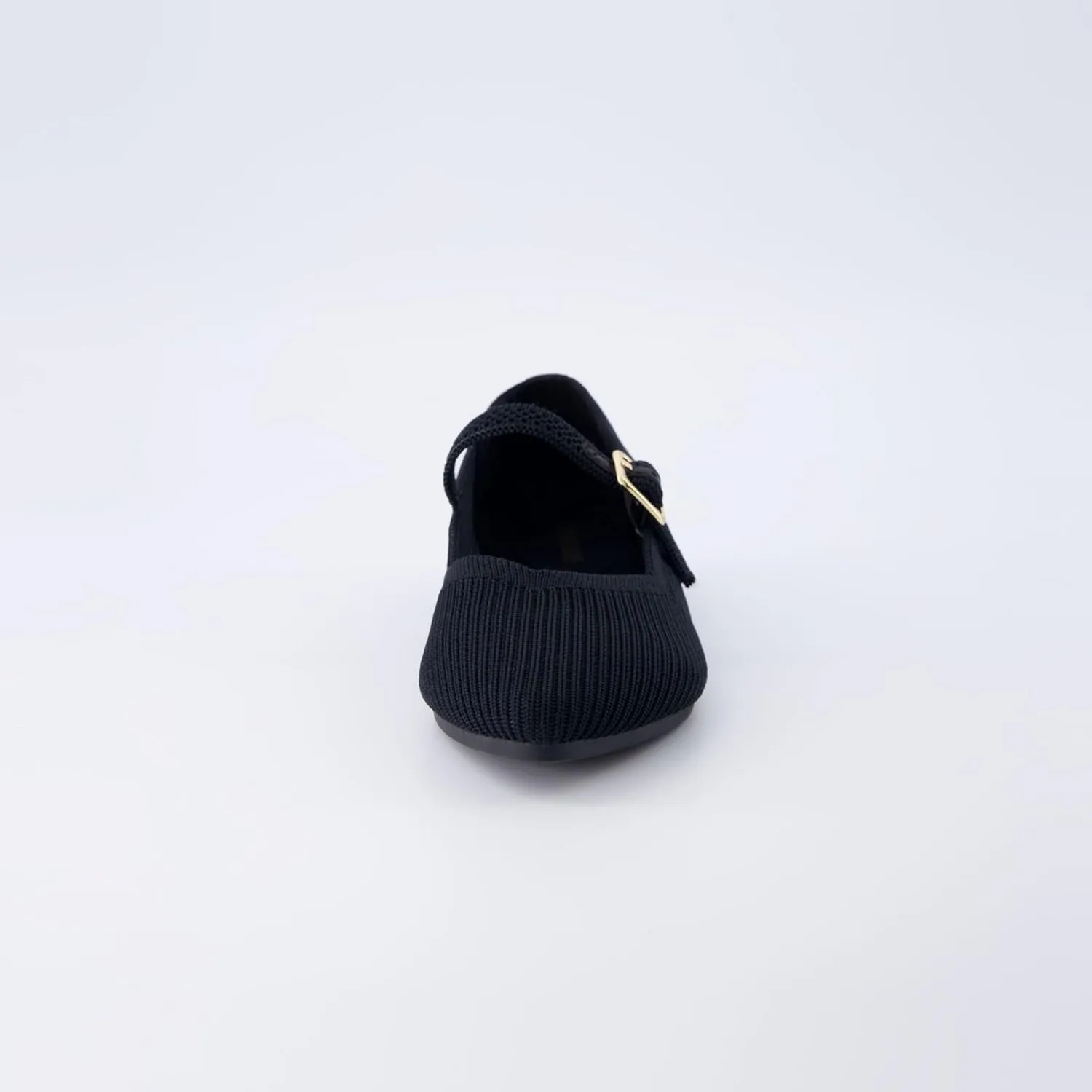 CUSHIONAIRE Women's Sonnet Mary Jane Knit Flat with  Memory Foam, Wide Widths Available