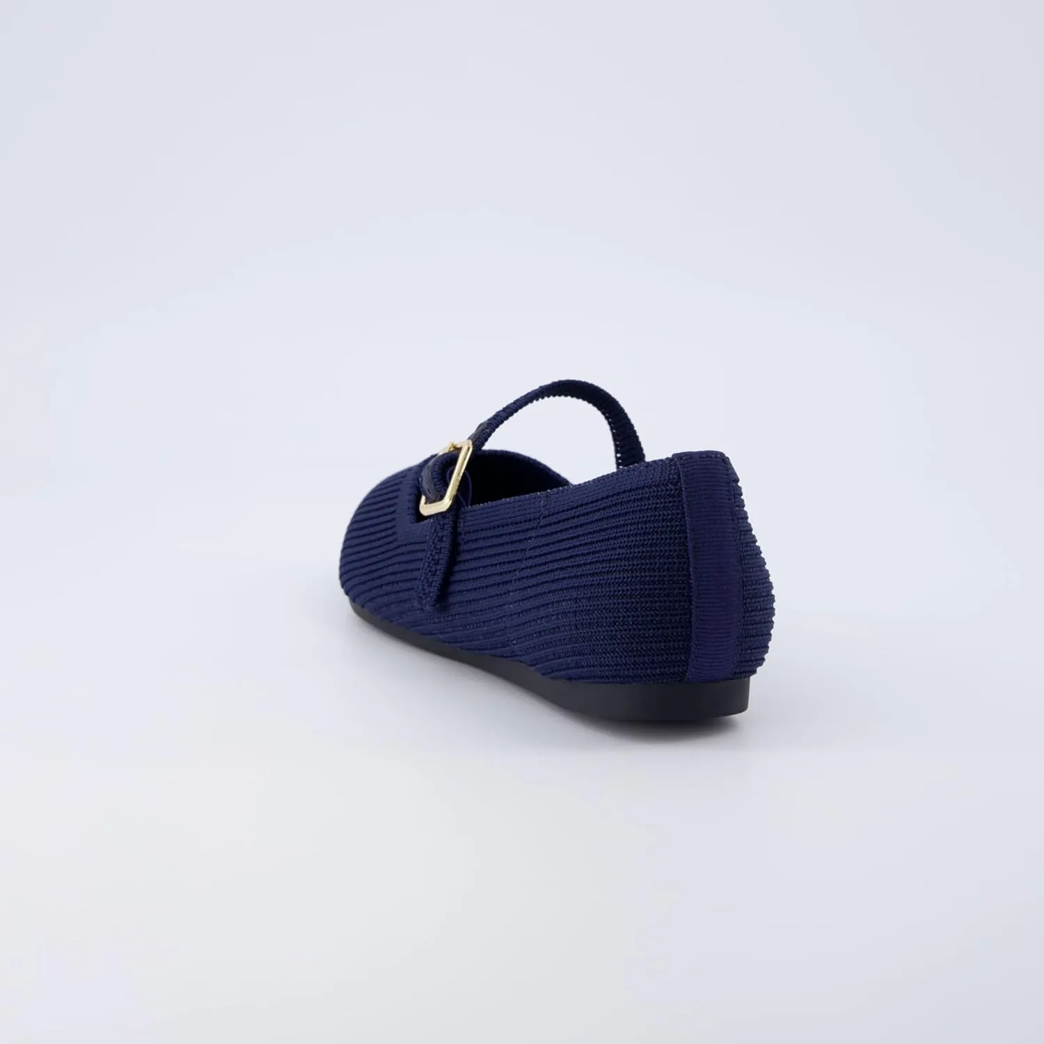 CUSHIONAIRE Women's Sonnet Mary Jane Knit Flat with  Memory Foam, Wide Widths Available
