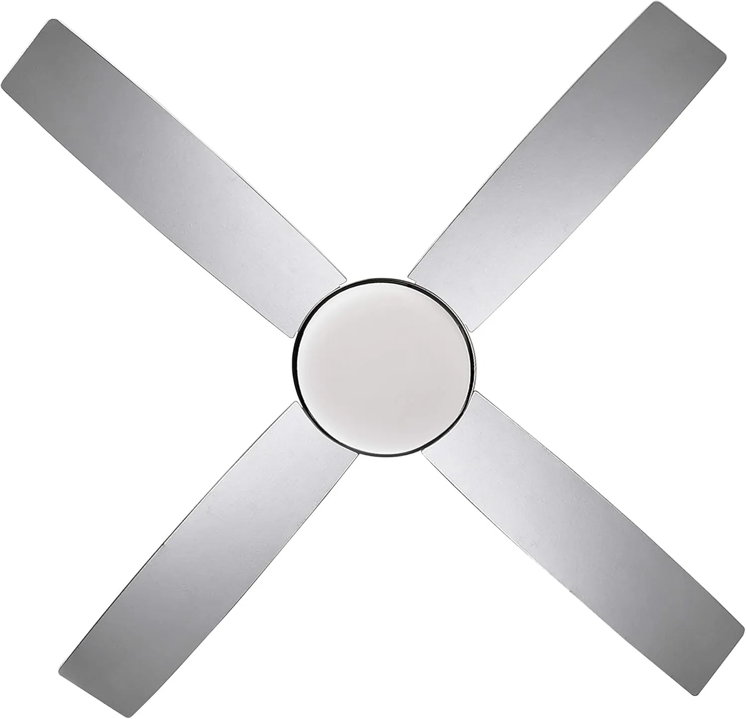 Design House 157354 Cali 52-inch Contemporary Indoor Ceiling Fan with LED Light Kit with 4-Blades, Reverse Airflow, Wall Control, Brushed Nickel