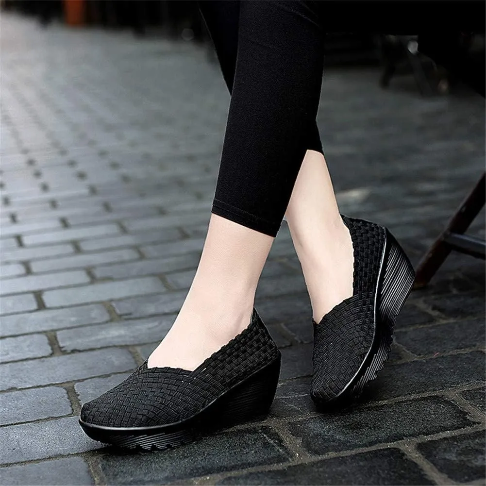 EnllerviiD Women's Wedge Mary Jane Sandals