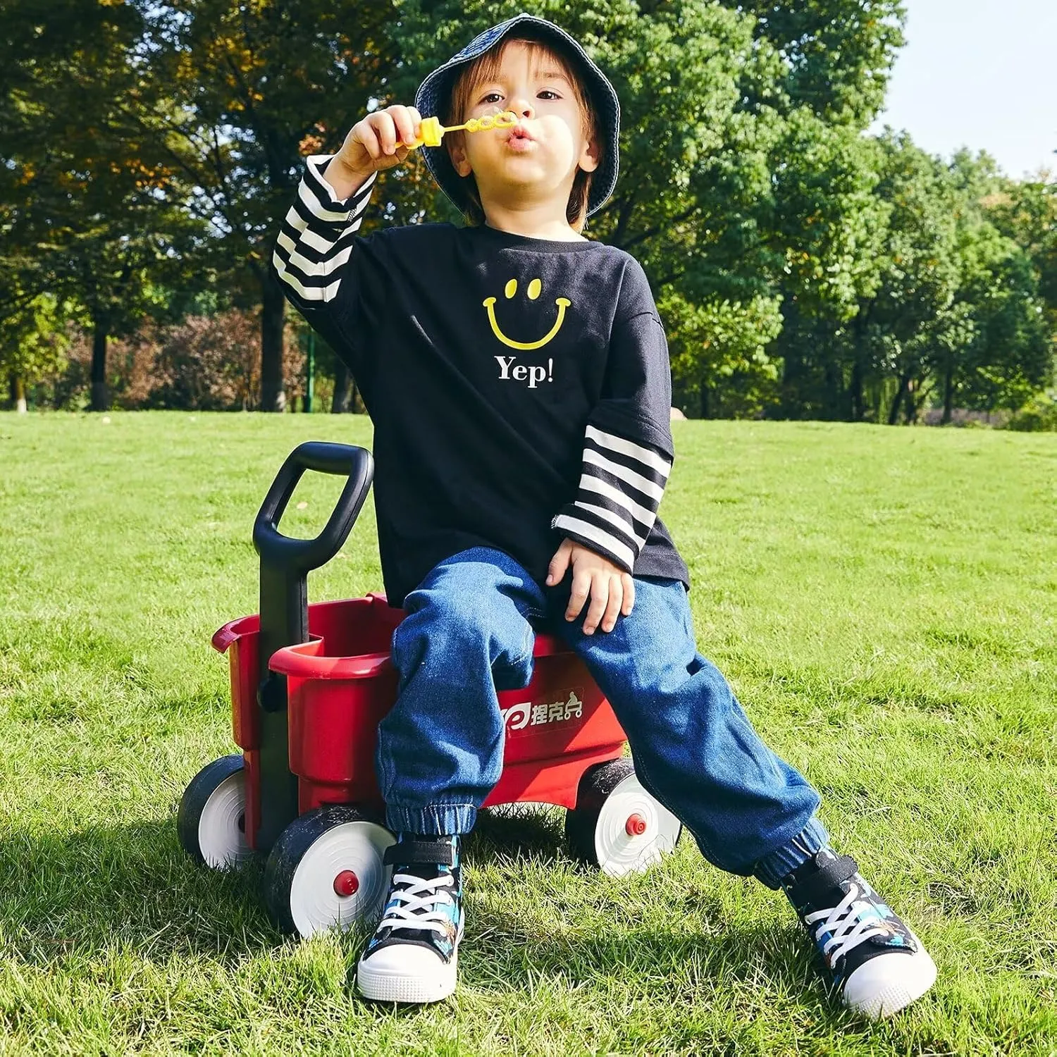 EUXTERPA Kids High Top Shoes Toddler Canvas Sneakers Boys Girls Casual Walking Sports Shoe
