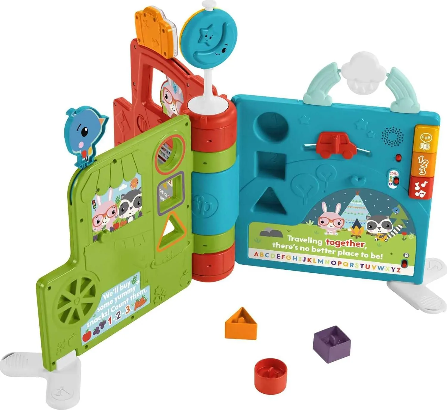 Fisher-Price Sit-to-Stand Giant Activity Book, Electronic Learning Toy and Activity Center for Infants and Toddlers Ages 6 Months to 3 Years