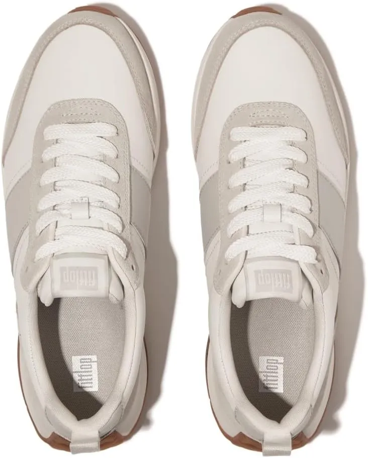FitFlop F-Mode Flow Mens Leather/Suede Sneakers