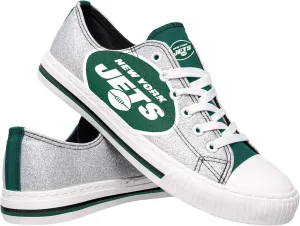 FOCO Women's NFL Team Logo Ladies Fashion Glitter Low Top Canvas Sneakers Shoes Dallas Cowboys Shoes-10/XXL