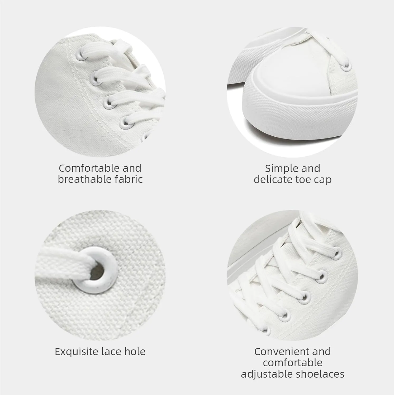 FUUPNN Platform Sneakers Canvas Fashion Lace Up Classic Casual Walking Shoes High Tops Canvas Shoes Casual Tennis Shoes
