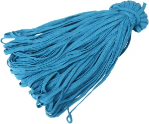 Gadpiparty DIY Essential 85m Waxed Cotton Cord 10mm Wide Braided Colorful Flat Rope for Shoelace Costume Bag Rope