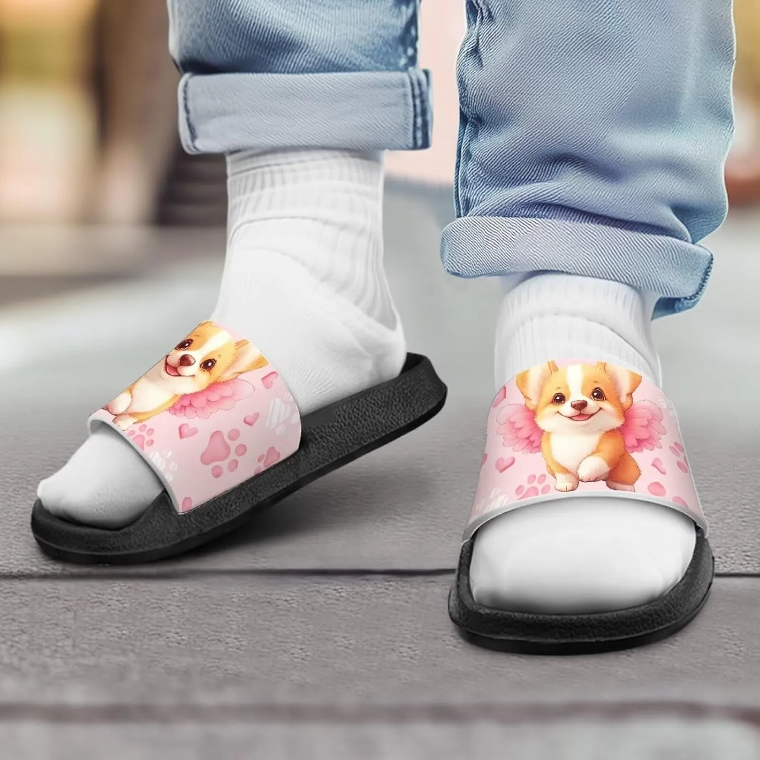 Girls Boys Slide Sandals Kids Summer Comfortable Slippers Slip On for Outdoor Beach Pool Shower Fit Little Big Kids