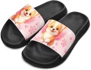 Girls Boys Slide Sandals Kids Summer Comfortable Slippers Slip On for Outdoor Beach Pool Shower Fit Little Big Kids
