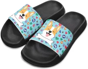 Girls Boys Slide Sandals Kids Summer Comfortable Slippers Slip On for Outdoor Beach Pool Shower Fit Little Big Kids