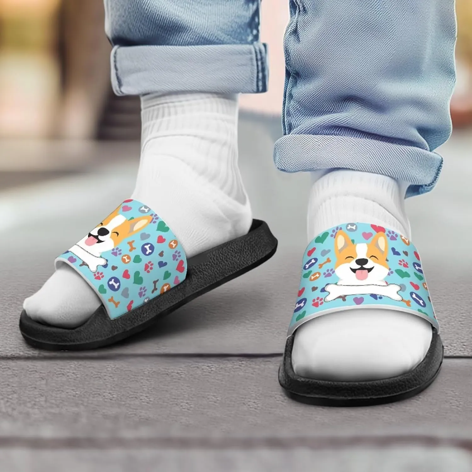 Girls Boys Slide Sandals Kids Summer Comfortable Slippers Slip On for Outdoor Beach Pool Shower Fit Little Big Kids