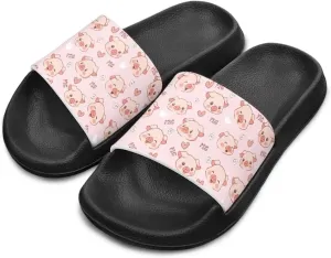 Girls Cloud Slides for Kids Cartoon Sandals Unisex Comfortable Non-slip Shower Shoes Thick Sole for Indoor & Outdoor Gifts