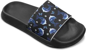 Girls Slides Comfortable Slippers Slides Animal Print Non-slip Shower Shoes Thick Sole House Slide Sandals