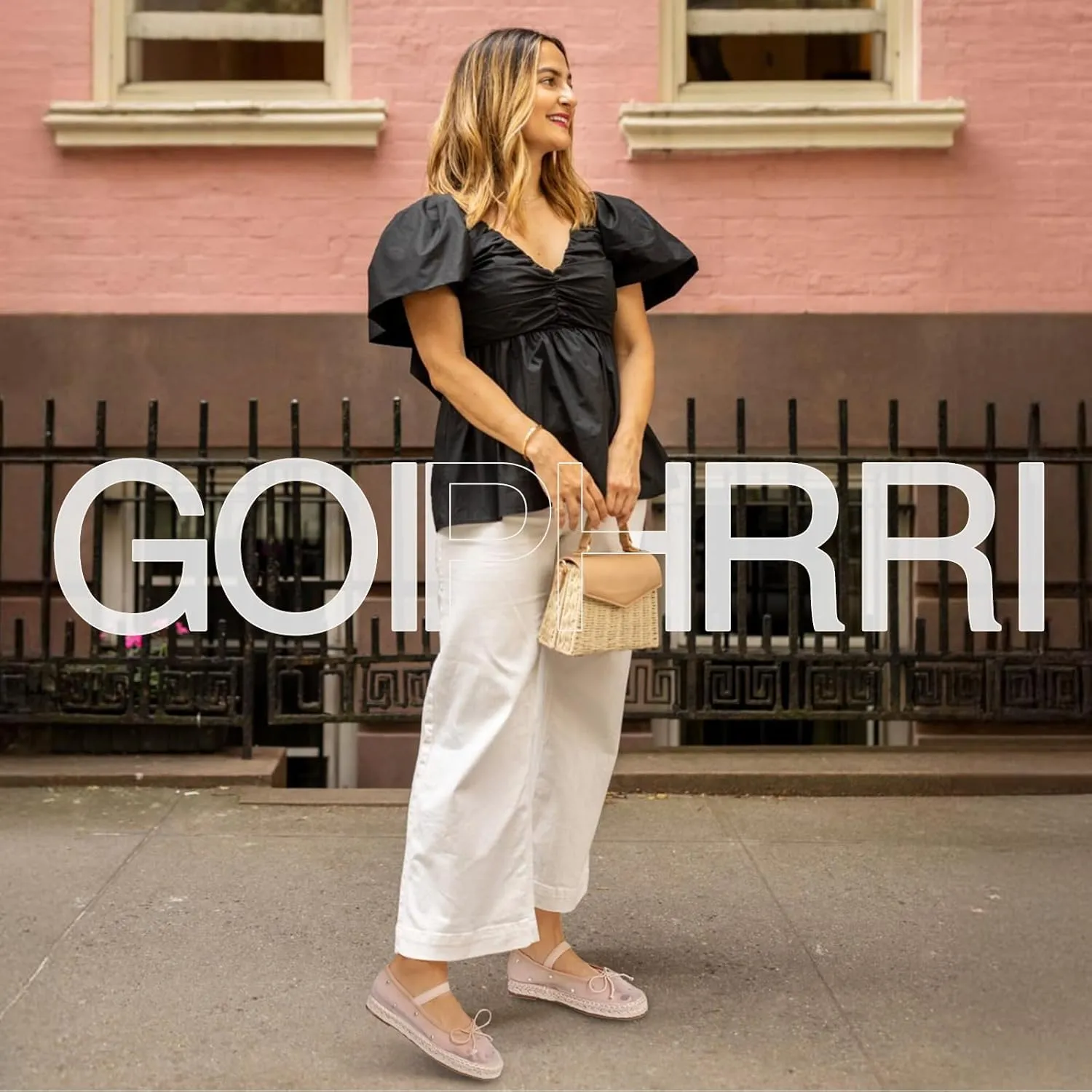 Goiphrri Mesh Mary Jane Flats for Women Platform Espadrilles Bow Knot Mary Janes Straw Mesh Ballet Flats for Women Flatform Dress Pumps