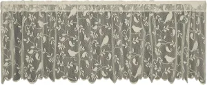 Heritage Lace Bristol Garden Valance, 60 x 18 in, Cafè
