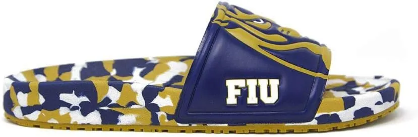 Hype Unisex Florida International University Slide Sandals - Gold & Blue