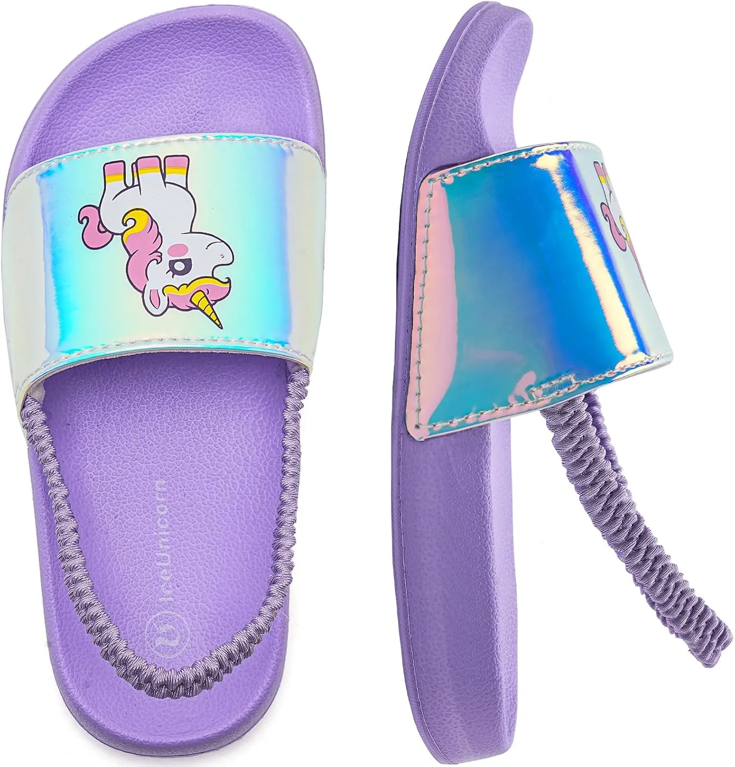 IceUnicorn Kids Girls Slide Sandals Toddler Slippers Boys Non-slip Summer Casual Beach Water Shoes for Indoor & Outdoor