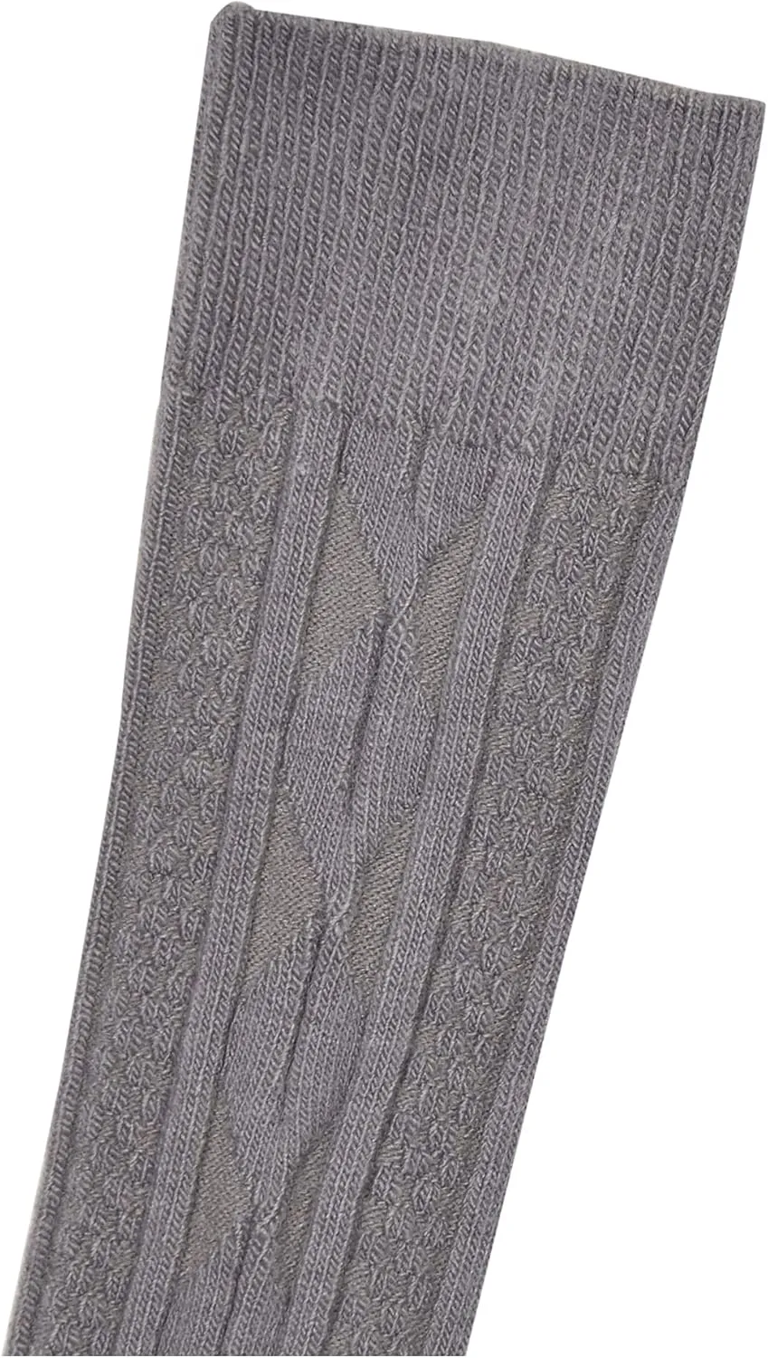 Jefferies Socks Girls 7-16 School Uniform Acrylic Cable Knee High 3 Pair Pack