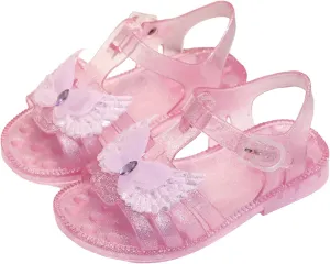 Jelly Sandals for Girls Princess Dress Up Flat Birthday Dance Party Cosplay Mary Jane Shoes Toddler Summer Beach Flat Sandals