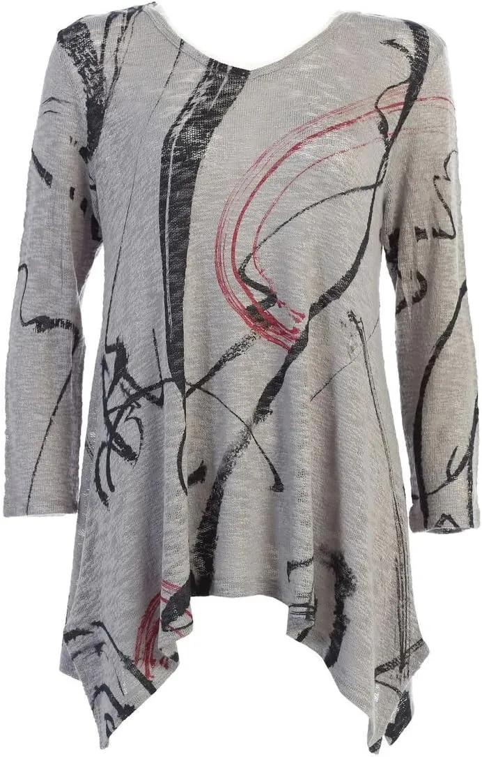 Jess & Jane Women's Matilda Slub Sweater Knit Tunic