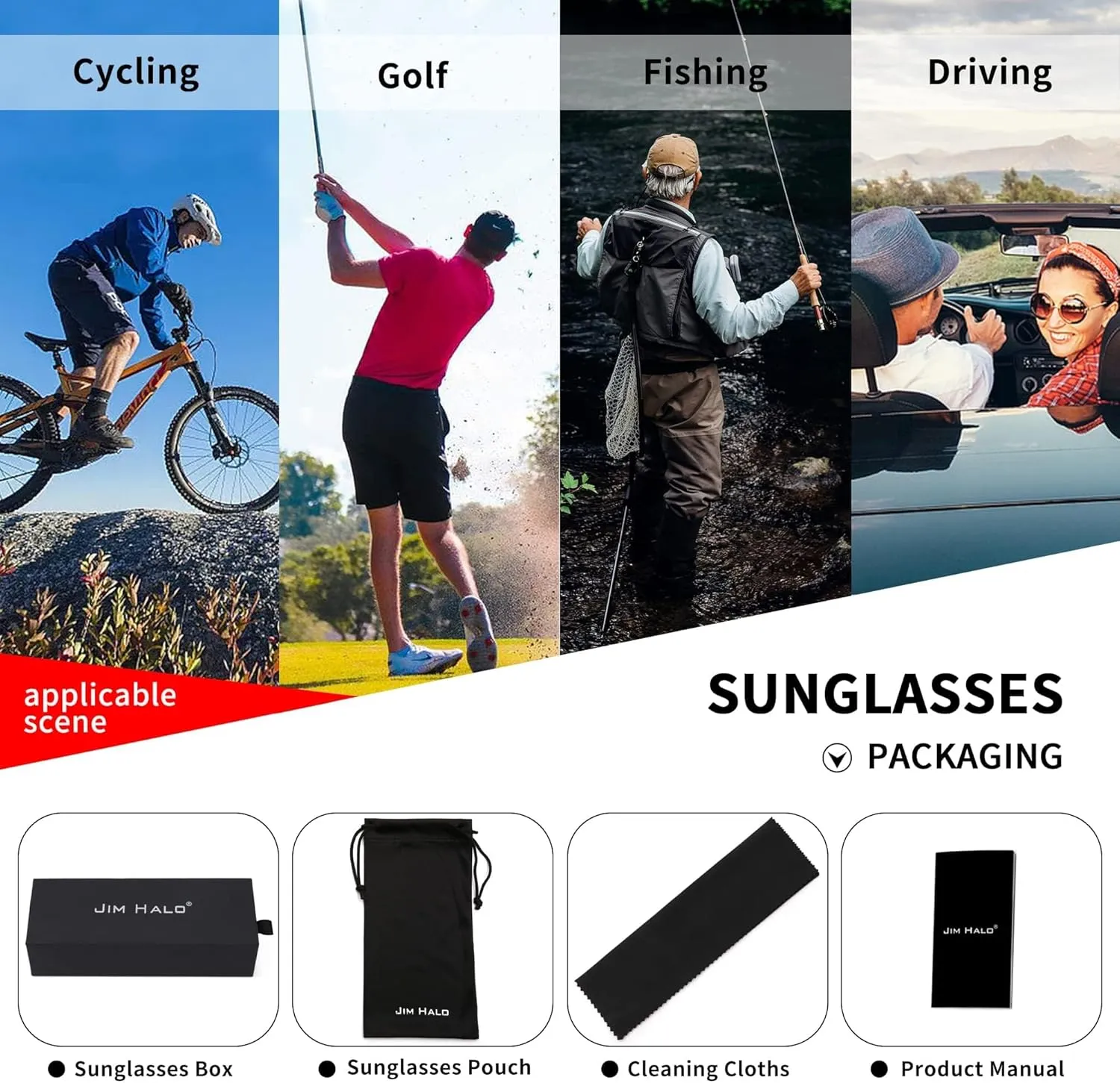 JIM HALO Flat Top Shield Sunglasses Square Mirror Rimless Glasses for Women Men