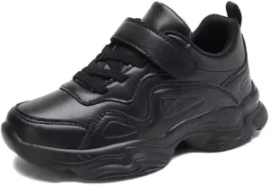 Kids Boy Girl PU Leather Casual Sneakers for Sport Walking Running School