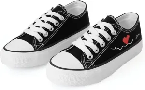 Kids Canvas Shoes Low Top and High Top Canvas Sneakers Lace-up Fashion Casual Shoes for Boys and Girls