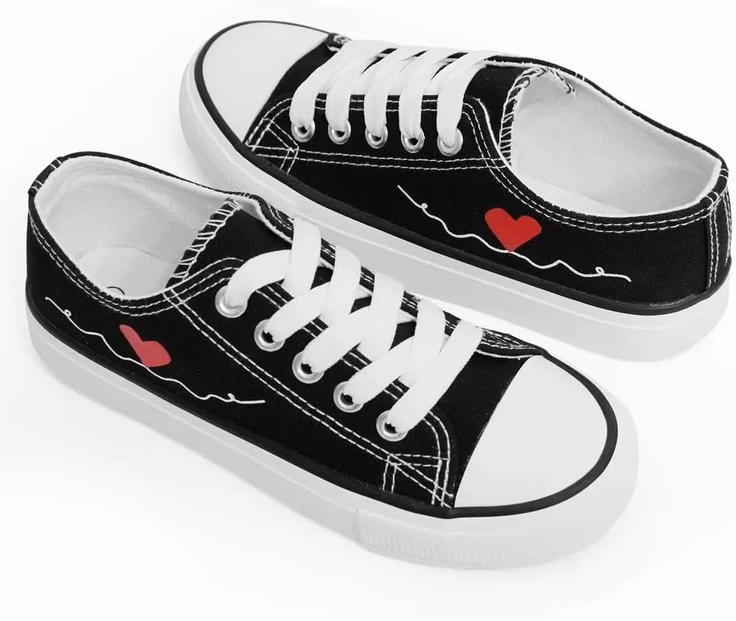Kids Canvas Shoes Low Top and High Top Canvas Sneakers Lace-up Fashion Casual Shoes for Boys and Girls