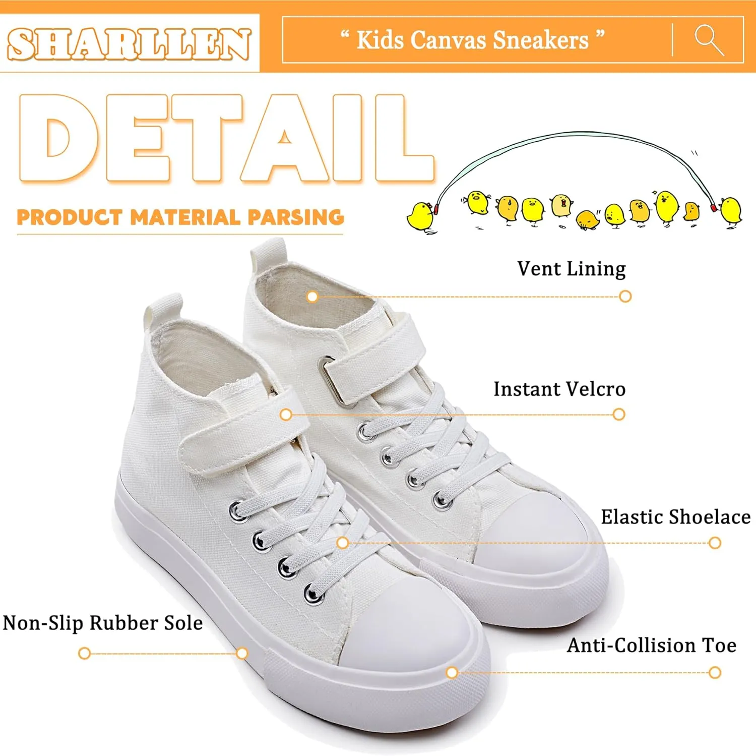 Kids Canvas Sneakers for Boys Girls Lace-up Canvas Shoes Low Top Toddler Walking Shoes Casual Lightweight Adjustable Strap Big Kid Running Sneakers